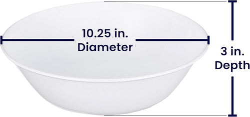 Corelle Livingware 2-quart Serving Bowl Winter Frost White (4)